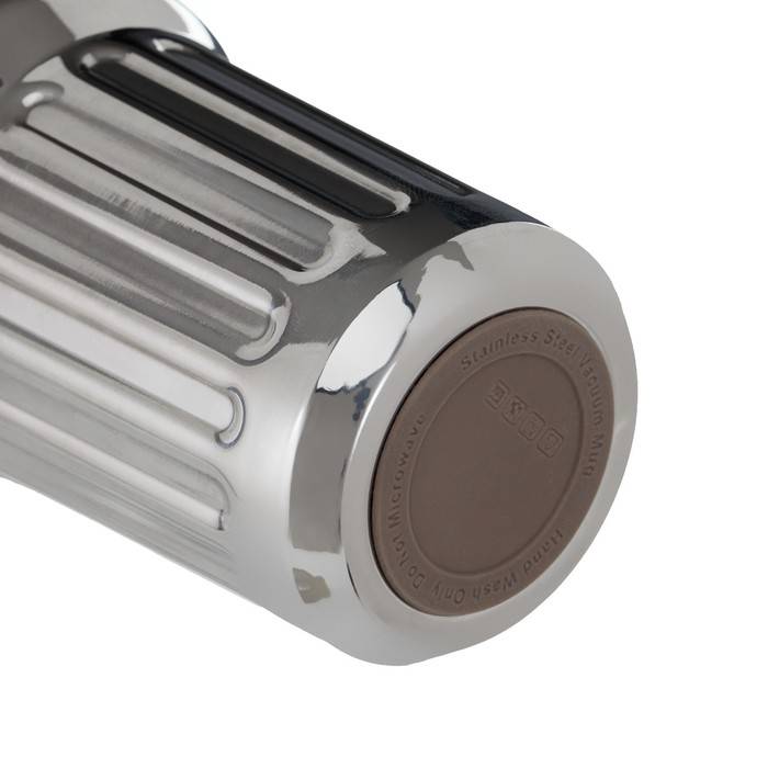 Термокружка, 1 л, с ручкой, сохраняет тепло 8 ч, серебристая